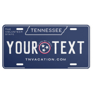 Tennessee Custom License Plate