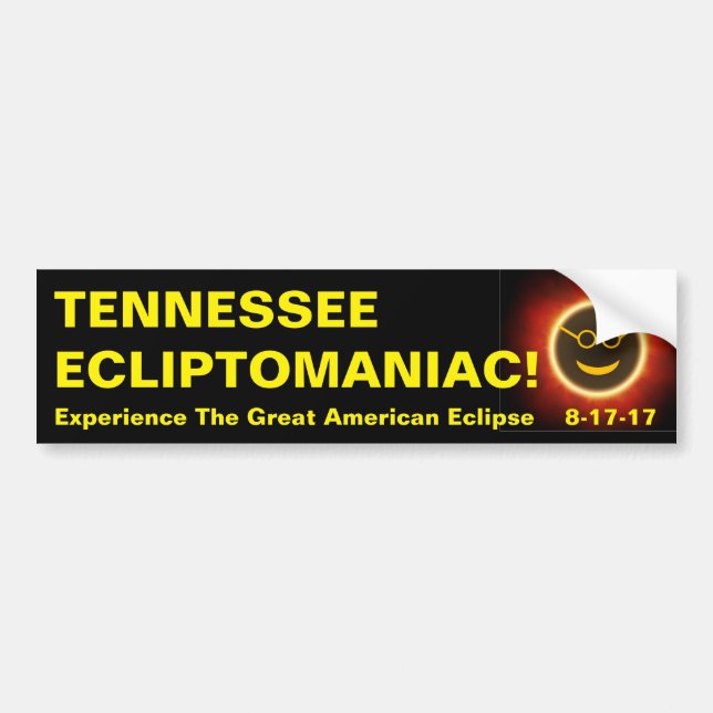 Tennessee Ecliptomaniac Bumper Sticker (Front)