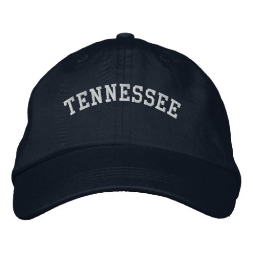 Tennessee Embroidered Adjustable Cap Navy Blue