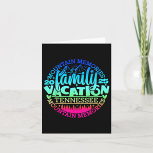 Tennessee Family Vacation Road Trip 2025 Mountain Card