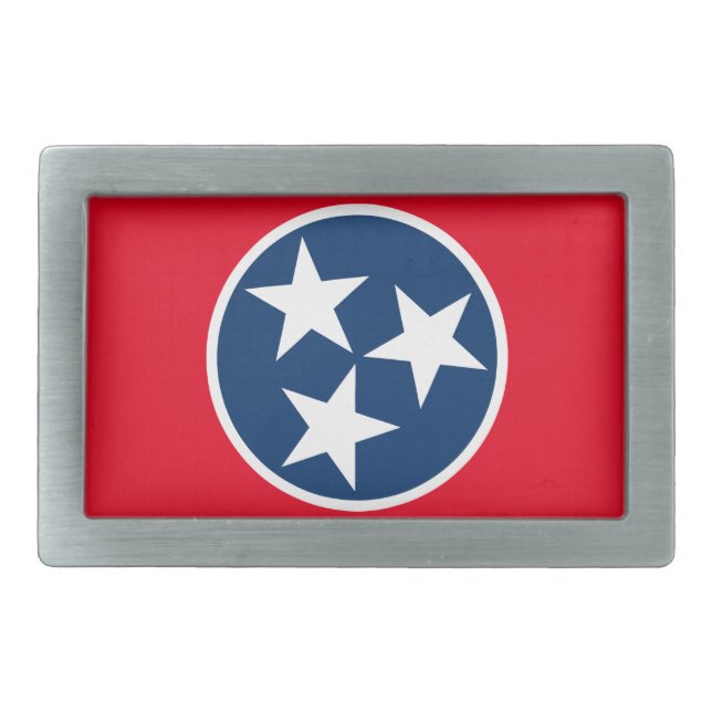 Tennessee Flag Belt Buckle (Front)