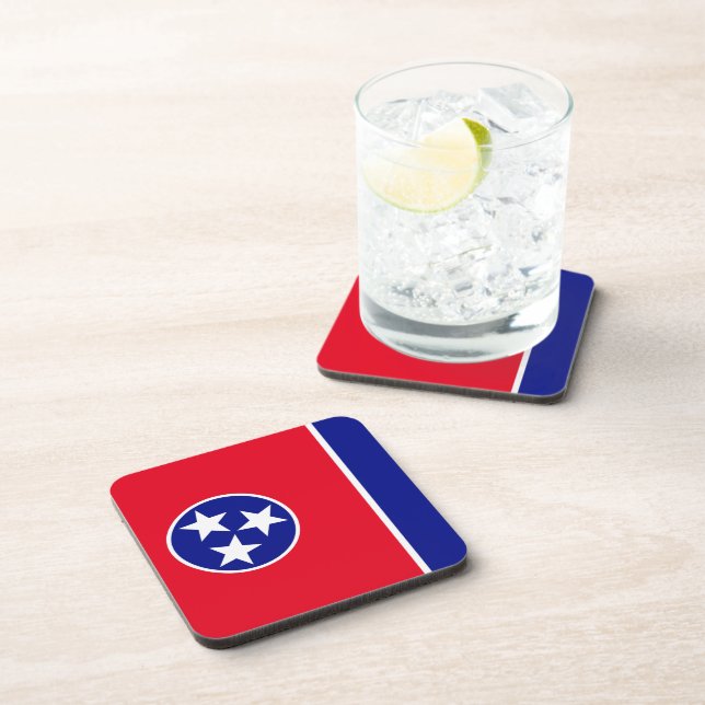 Tennessee flag beverage coaster (Right Side)
