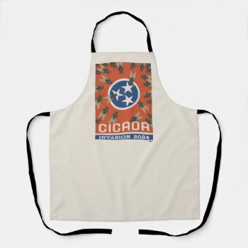 Tennessee Flag Cicada Invasion Apron by AndersonDesignGroup at Zazzle