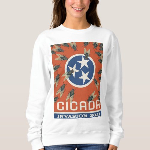 Tennessee Flag Cicada Invasion Sweatshirt