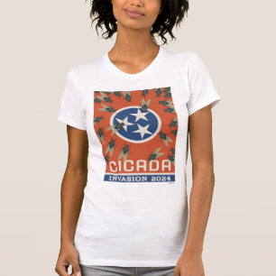 Tennessee Flag Cicada Invasion T-Shirt