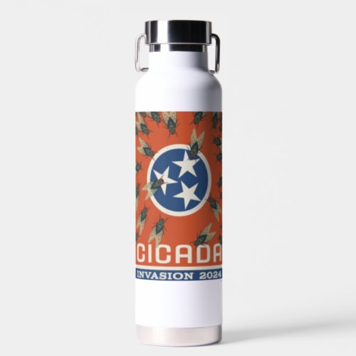 Tennessee Flag Cicada Invasion Water Bottle