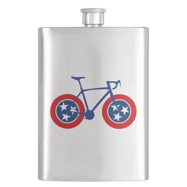 Tennessee Flag Cycling Flask (Front)