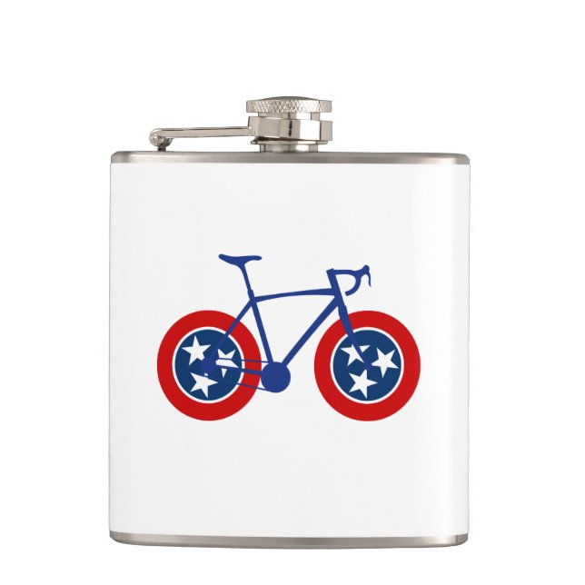 Tennessee Flag Cycling Flask (Front)