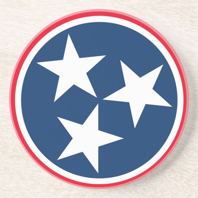 Tennessee Flag Drink Coaster (Front)