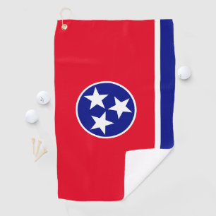 Tennessee flag golf towel