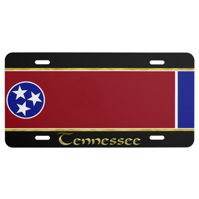 Tennessee flag license plate (Front)