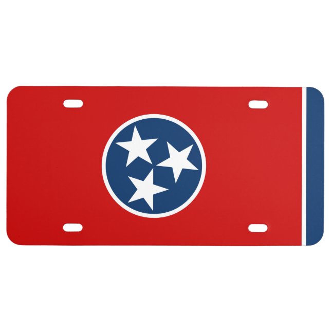 Tennessee flag license plate (Front)