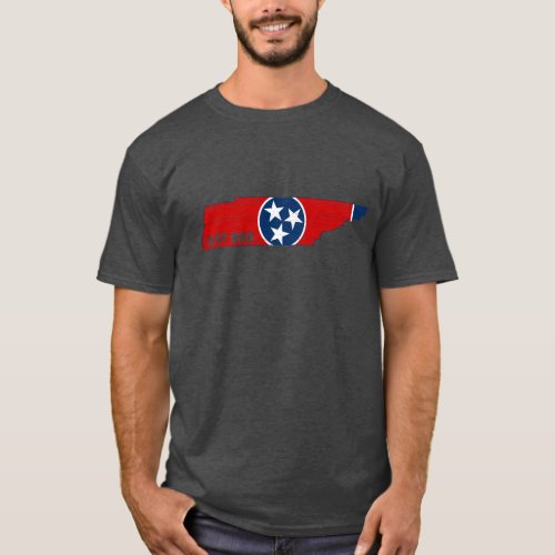 Tennessee Flag On My Mind State Flag T_Shirt TN