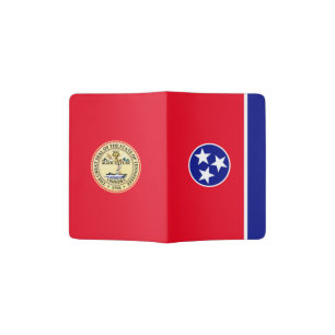 Tennessee flag passport holder