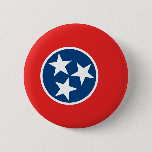 Tennessee Flag Pinback Button (Front)