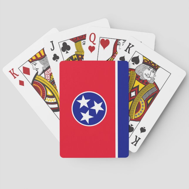 Tennessee flag poker cards (Back)