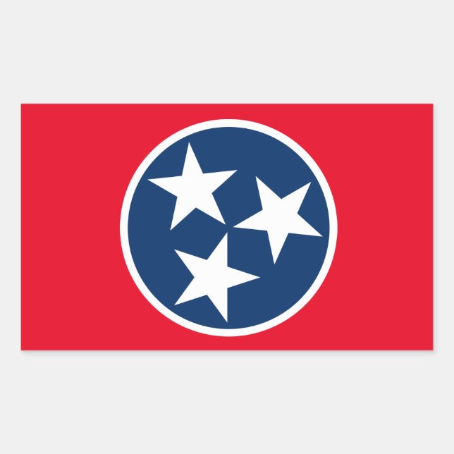 Tennessee Flag Rectangular Sticker (Front)