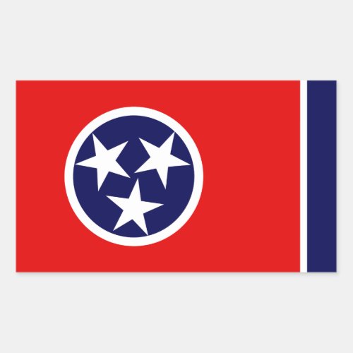 Tennessee Flag Rectangular Sticker