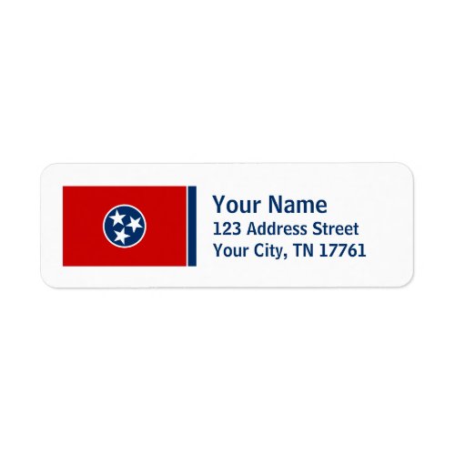 Tennessee Flag Return Address Labels