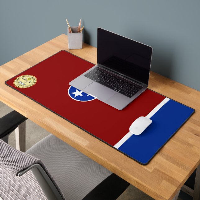Tennessee flag-Seal Desk Mat (Office 2)