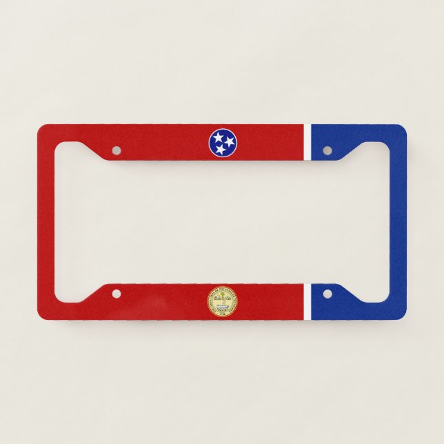 Tennessee flag-seal license plate frame (Front)
