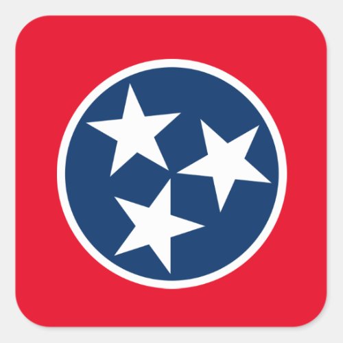 Tennessee Flag Square Sticker