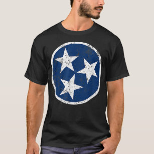 Tennessee Flag Star Logo Volunteer State Nashville T-Shirt