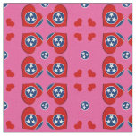 Tennessee Flag &amp; Tennessee Hearts fashion Fabric