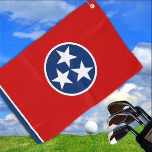 Tennessee Flag & Tennessee State USA golf /sport Towel
