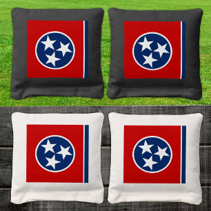 Tennessee Flag & Tennessee Tailgate, patriotic USA Cornhole Bags