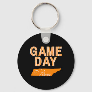 Tennessee Football Game Day Vibes Fall Tailgate Keychain
