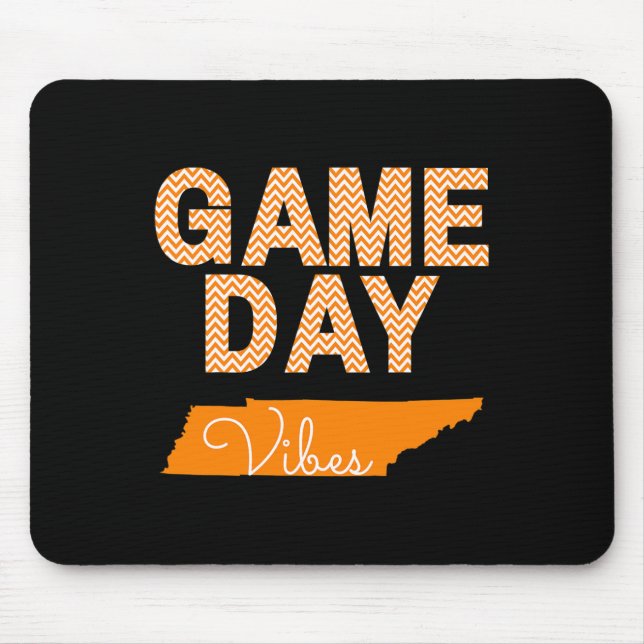 Tennessee Football Game Day Vibes Fall Tailgate  Mouse Pad (Front)
