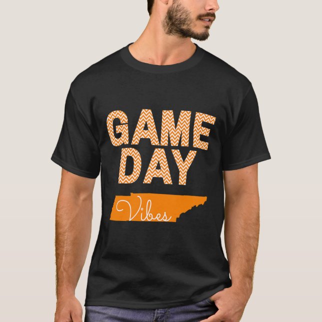 Tennessee Football Game Day Vibes Fall Tailgate  T-Shirt (Front)