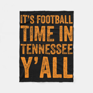 Tennessee Football It's Football Time In Tennessee Fleece Blanket