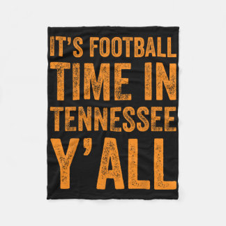 Tennessee Football It's Football Time In Tennessee Fleece Blanket