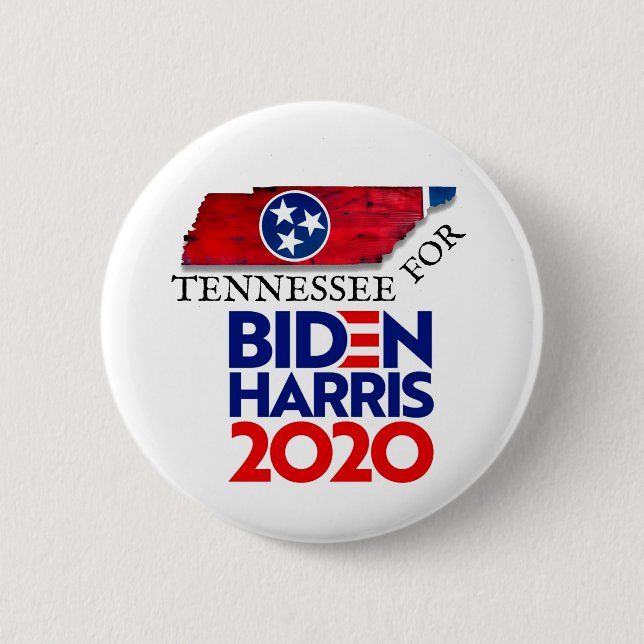 Tennessee for Biden Harris 2020 Button (Front)