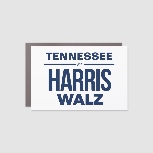 Tennessee for Harris Walz Car Magnet (Front)