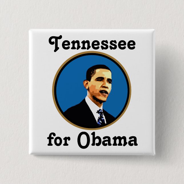 Tennessee for Obama Button (Front)
