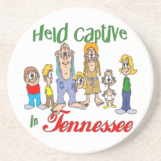 Tennessee Funny Trailer Park Sandstone Coaster (Front)