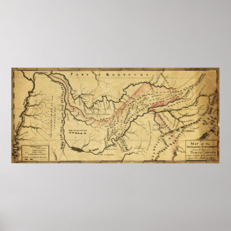 Tennessee GovernmentPanoramic MapTennessee Poster