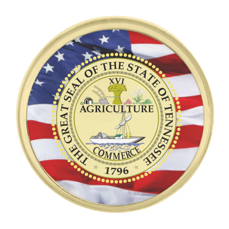 Tennessee Great Seal Lapel Pin Zazzle