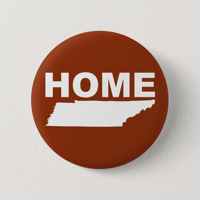 Tennessee Home Away From State Button Badge Pin (Front)