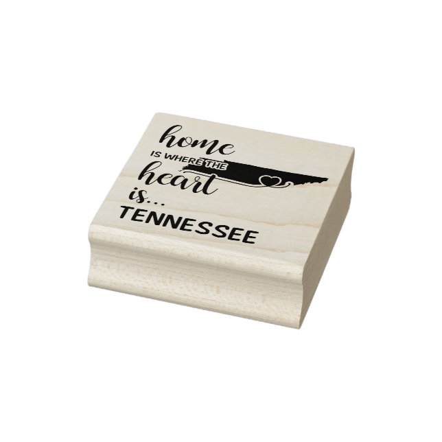 Tennessee home is where the heart is rubber stamp (Stamp)