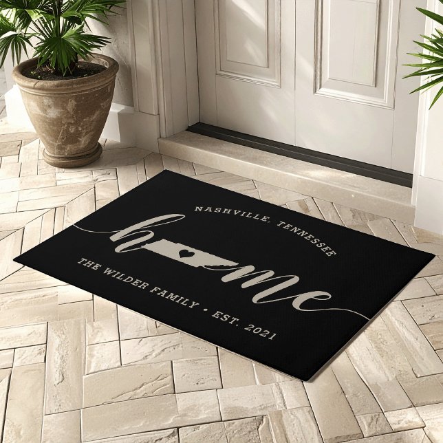 Tennessee Home State Personalized Doormat (Creator Uploaded)