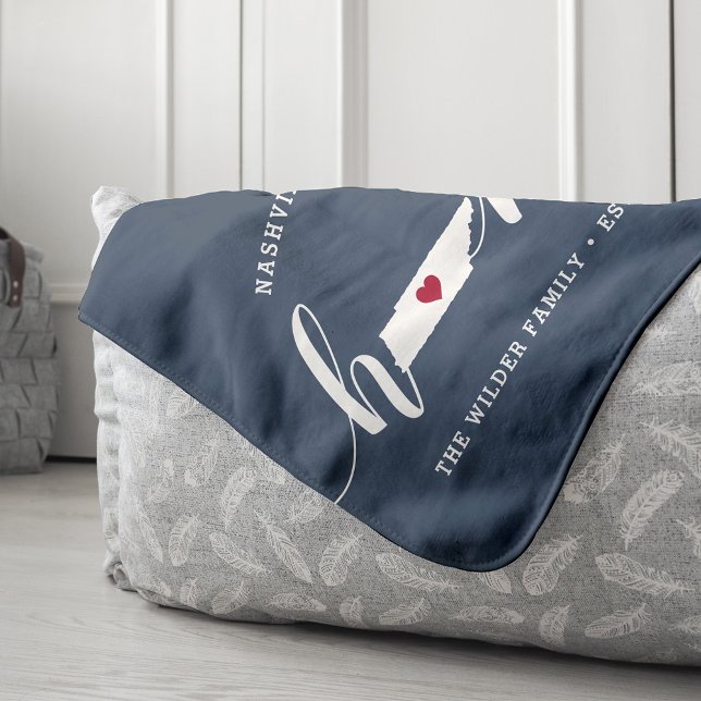 Tennessee Home State Personalized Sherpa Blanket (Creator Uploaded)