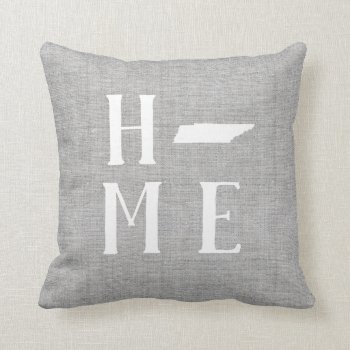 Tennessee Home State Throw Pillow by coffeecatdesigns at Zazzle