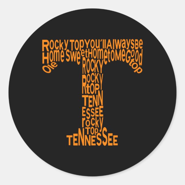 Tennessee Home Sweet Home Tennessee Sport Classic Round Sticker (Front)