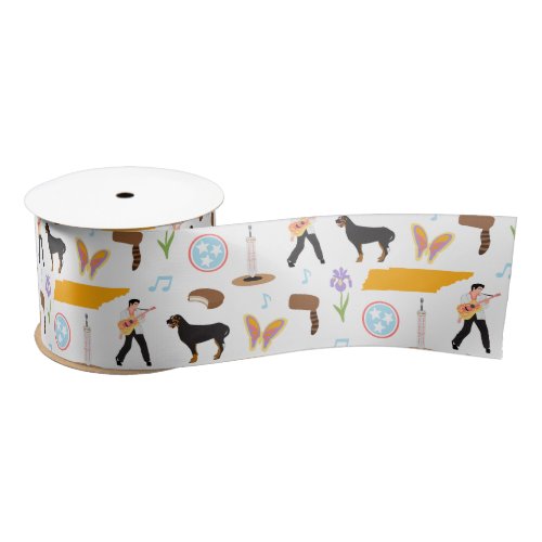 Tennessee Icons Satin Ribbon