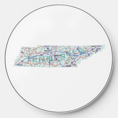 Tennessee Interstate Map  Wireless Charger