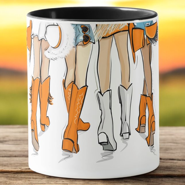 Tennessee Ladies Cowboy Boots Orange Fashion Name Mug (Creator Uploaded)
